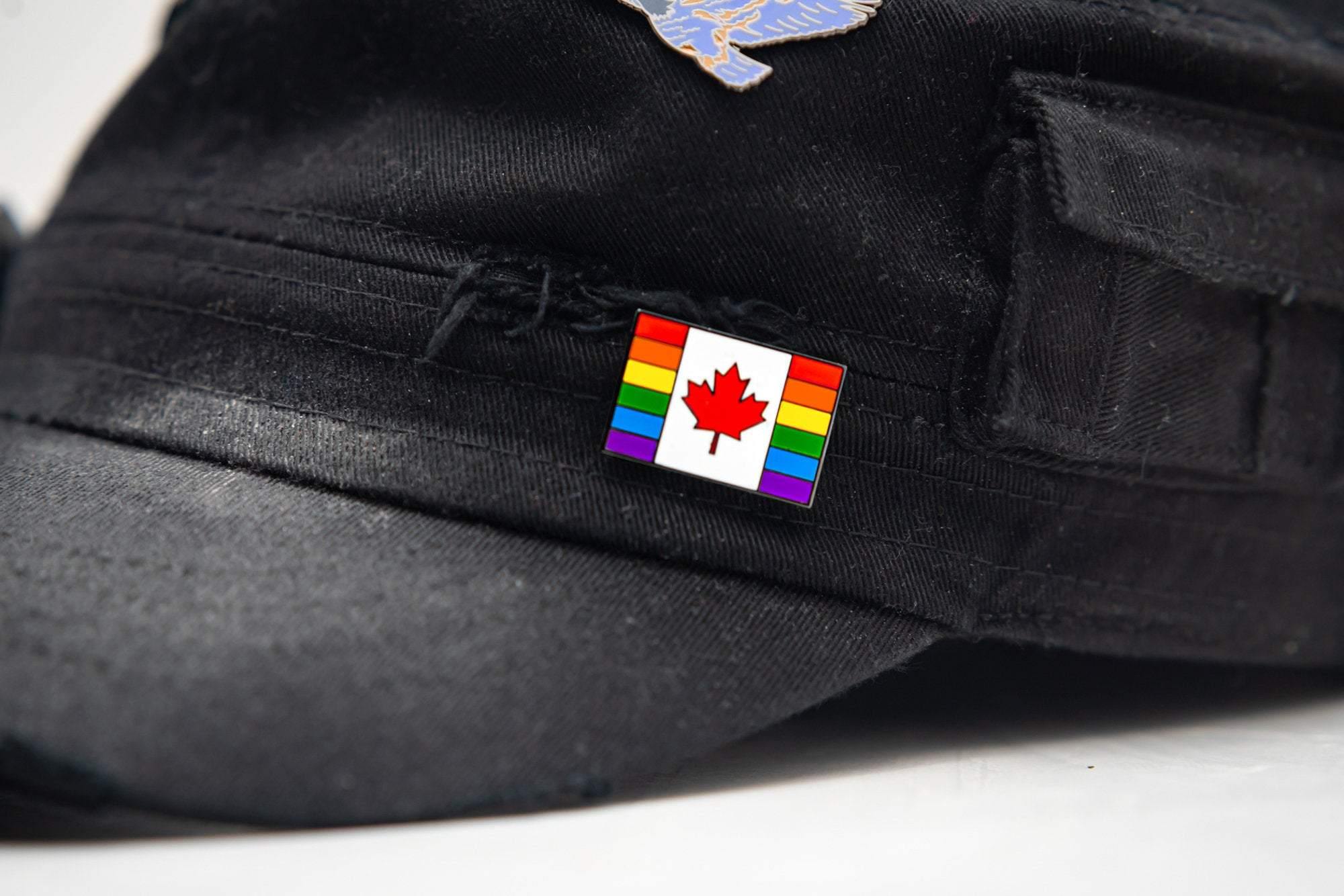 Canadian Pride Flag Enamel Pin Badge Rainbow Lapel LGBTQ Gay Gift For Her/Him - Pin Ace