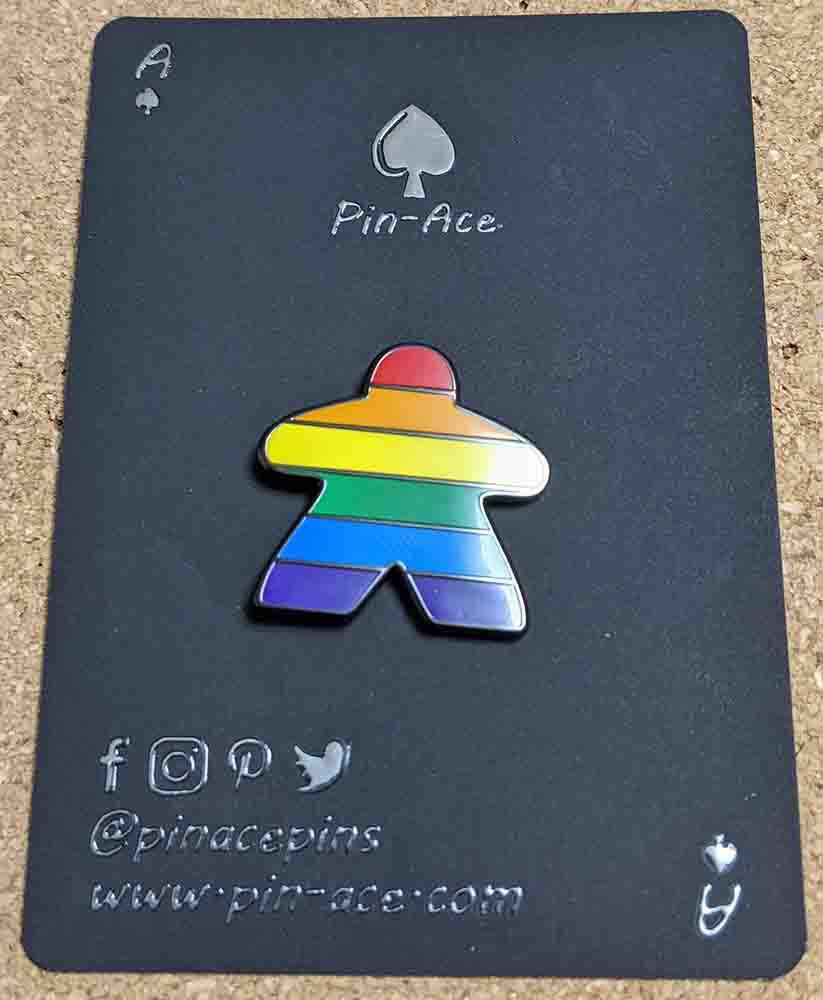 Pride Meeple Pin - Pin-Ace